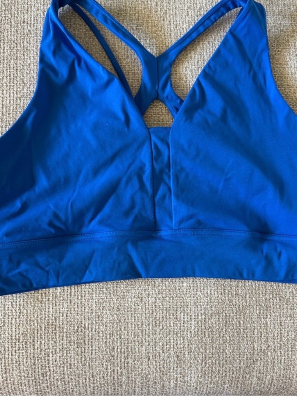 BuffBunny Electric Blue Racerback Sports Bra